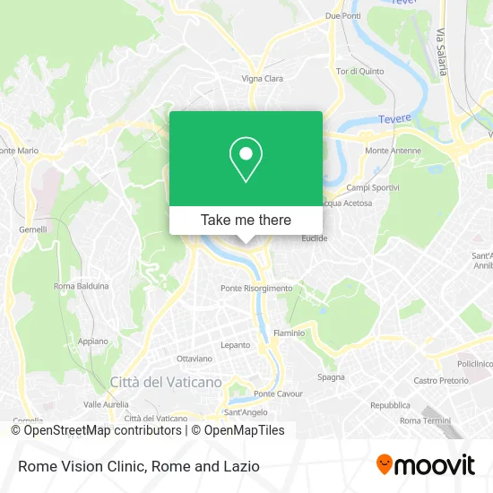Rome Vision Clinic map