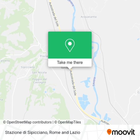 Stazione di Sipicciano map