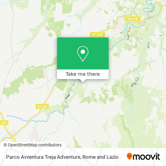 Parco Avventura Treja Adventure map