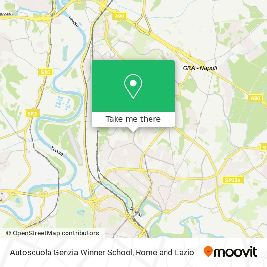 Autoscuola Genzia Winner School map