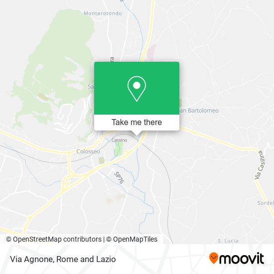 Via Agnone map