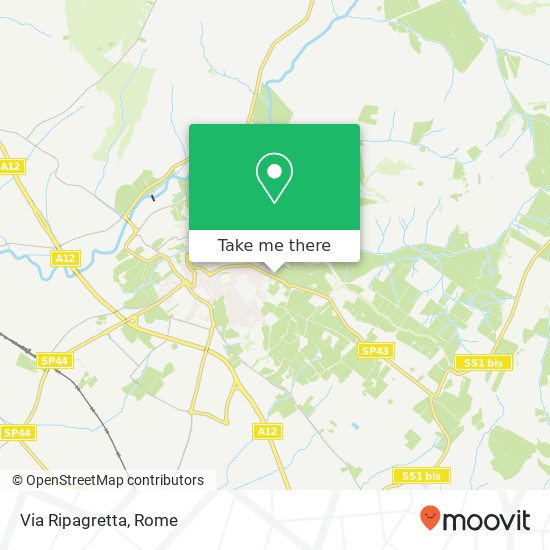 Via Ripagretta map