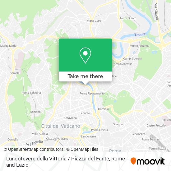Lungotevere della Vittoria / Piazza del Fante map