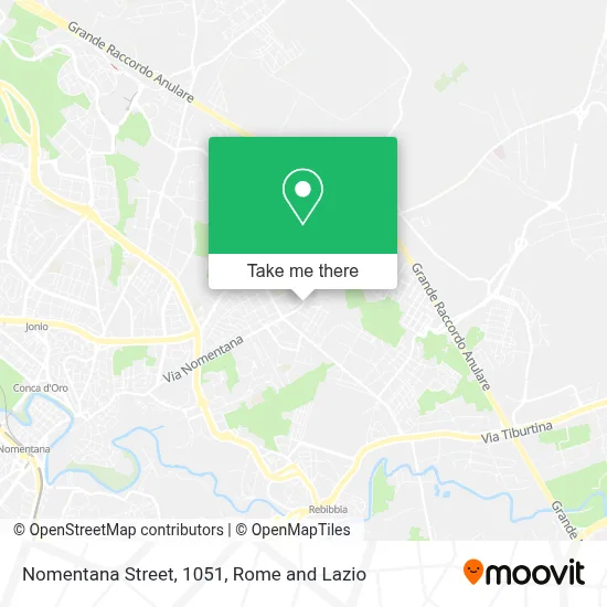 Nomentana Street, 1051 map