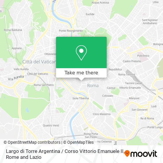 Largo di Torre Argentina / Corso Vittorio Emanuele II map