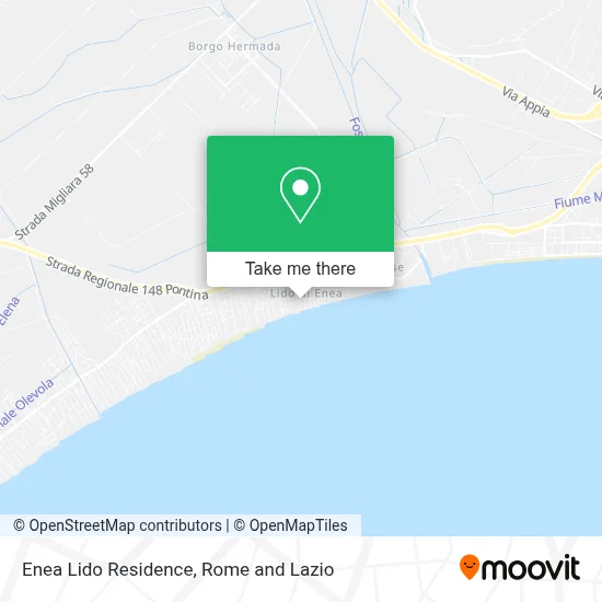 Enea Lido Residence map
