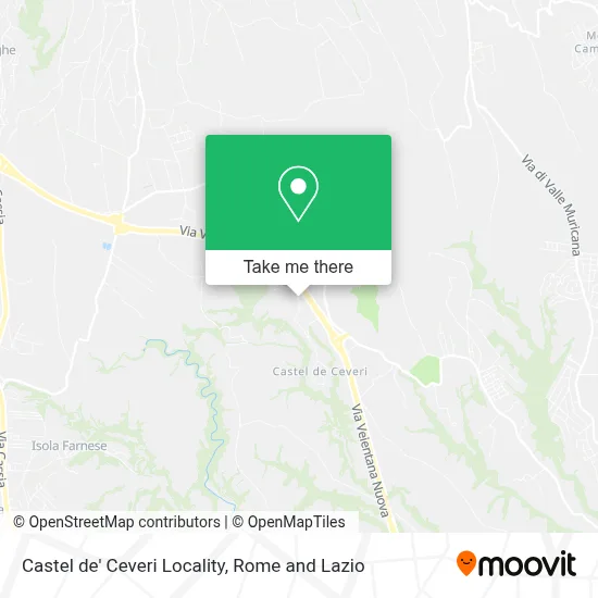 Castel de' Ceveri Locality map