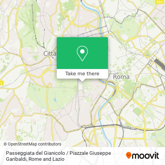 Passeggiata del Gianicolo / Piazzale Giuseppe Garibaldi map