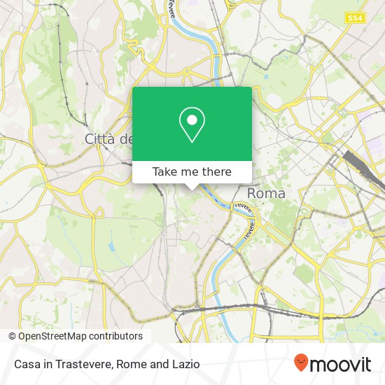 Casa in Trastevere map