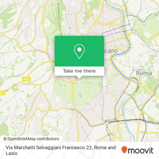 Via Marchetti Selvaggiani Francesco 22 map