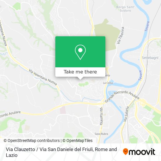 Via Clauzetto / Via San Daniele del Friuli map