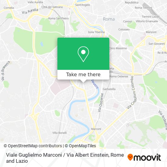 Viale Guglielmo Marconi / Via Albert Einstein map
