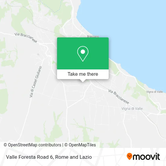 Valle Foresta Road 6 map