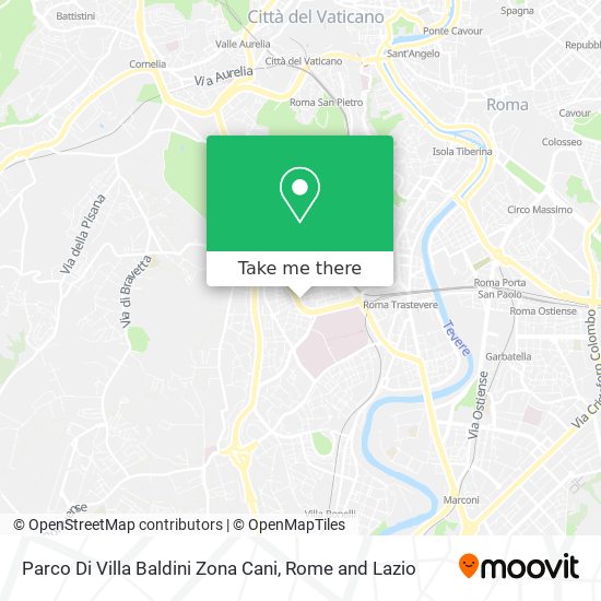 Parco Di Villa Baldini Zona Cani map