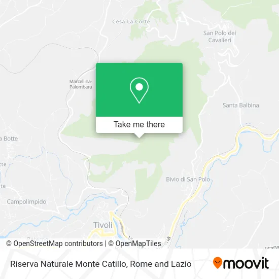 Monte Catillo Nature Reserve map