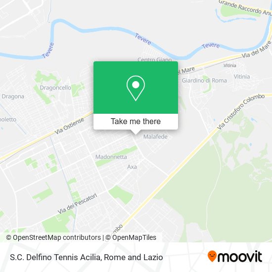 S.C. Delfino Tennis Acilia map