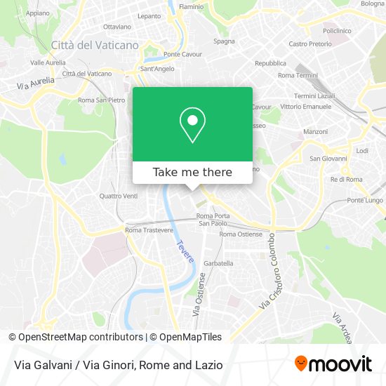 Via Galvani / Via Ginori map