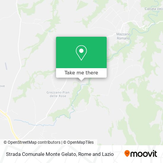 Strada Comunale Monte Gelato map