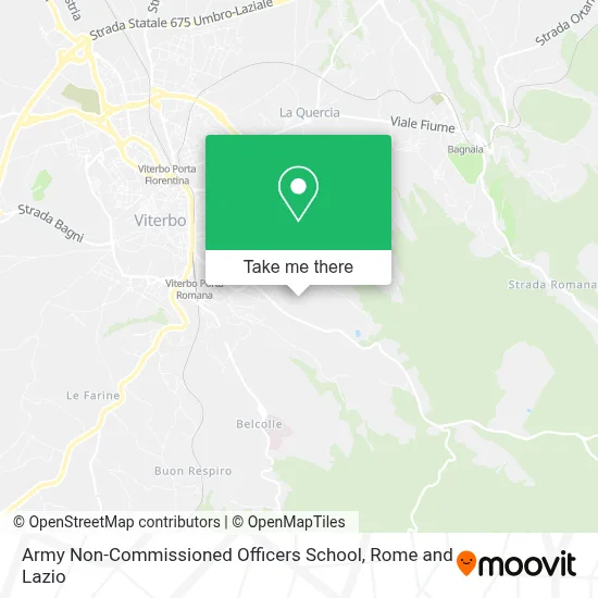 Army Non-Commissioned Officers School map