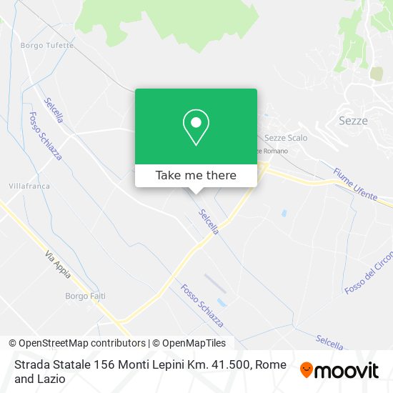 Strada Statale 156 Monti Lepini Km. 41.500 map