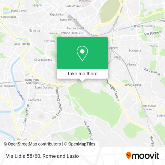 Via Lidia 58/60 map