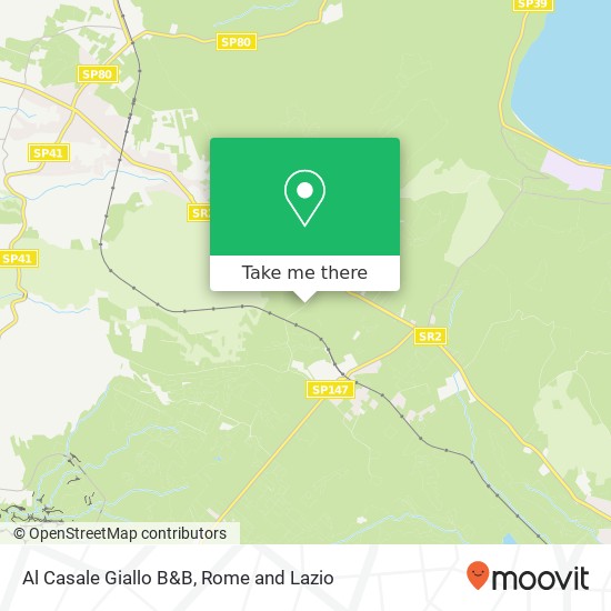 Al Casale Giallo B&B map