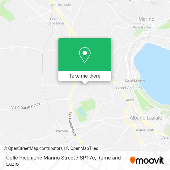 Colle Picchione Marino Street / SP17c map