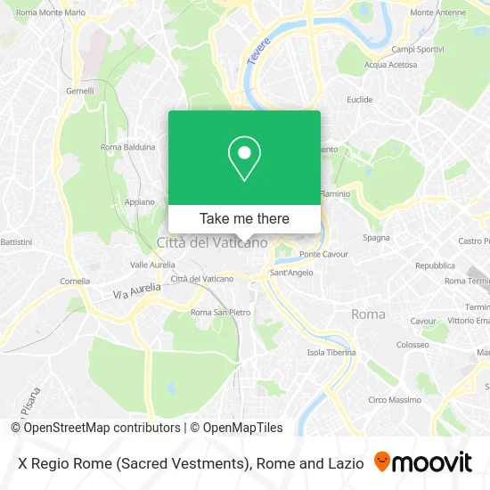 X Regio Rome (Sacred Vestments) map