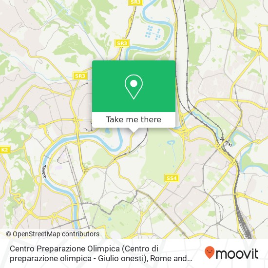Centro Preparazione Olimpica (Centro di preparazione olimpica - Giulio onesti) map