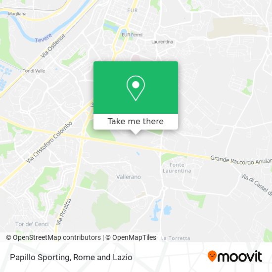 Papillo Sporting map