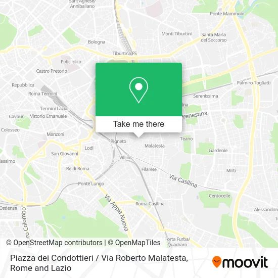 Condottieri Square / Roberto Malatesta Street map