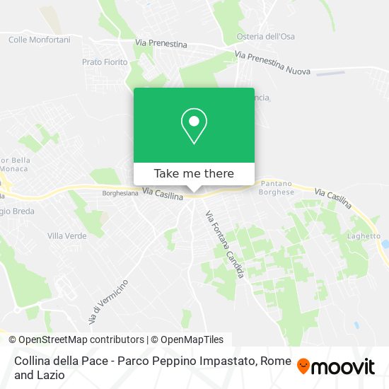 Collina della Pace - Parco Peppino Impastato map
