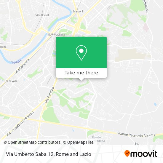 Via Umberto Saba 12 map