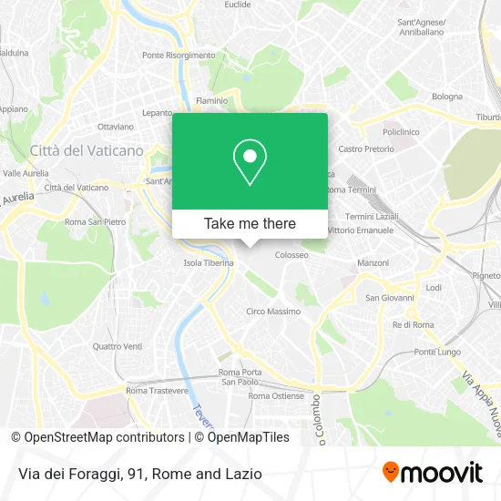Via dei Foraggi, 91 map