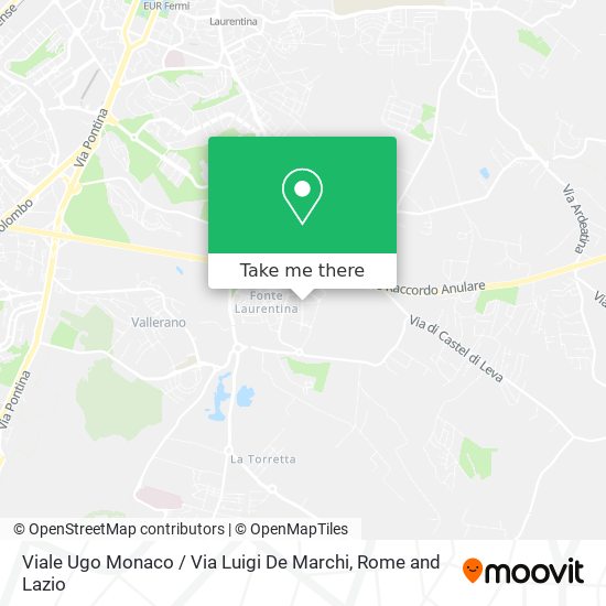 Viale Ugo Monaco / Via Luigi De Marchi map