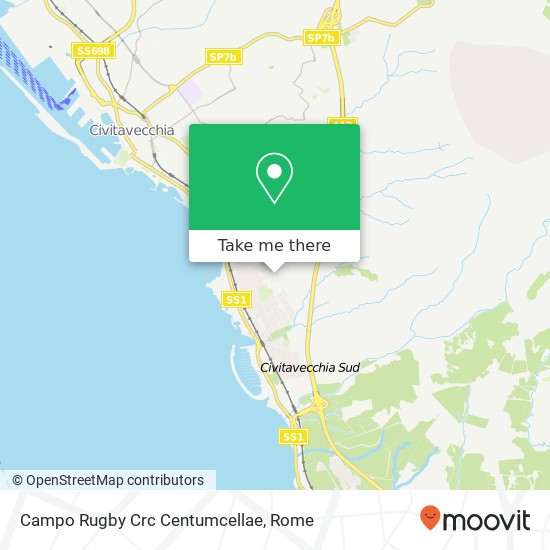 Campo Rugby Crc Centumcellae map