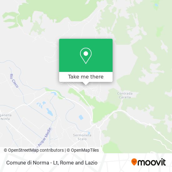 Comune di Norma - Lt map