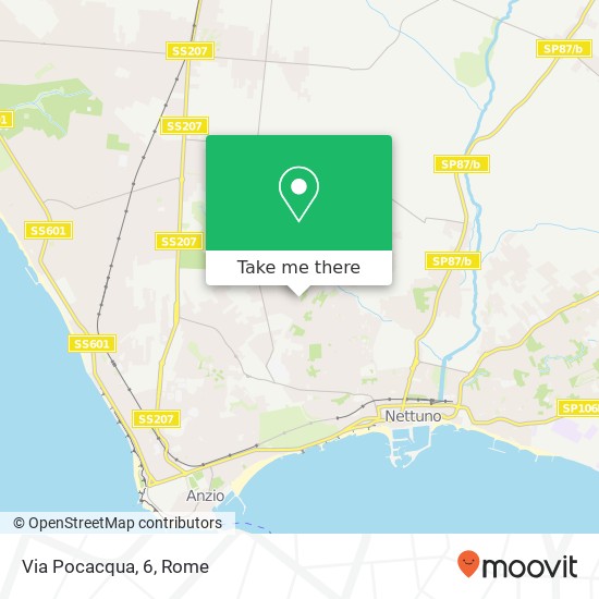 Via Pocacqua, 6 map