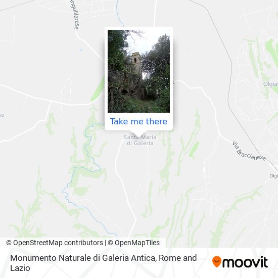 Monumento Naturale di Galeria Antica map