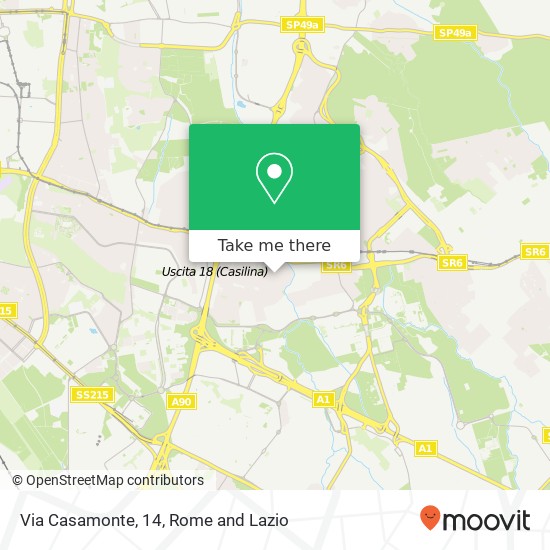 Via Casamonte, 14 map