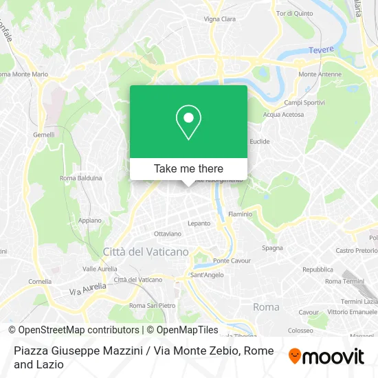Giuseppe Mazzini Square / Monte Zebio Street map