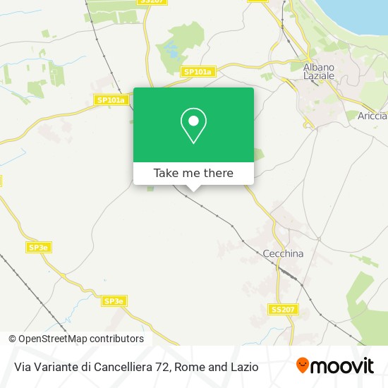 Via Variante di Cancelliera 72 map