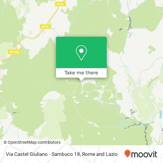 Via Castel Giuliano - Sambuco 18 map