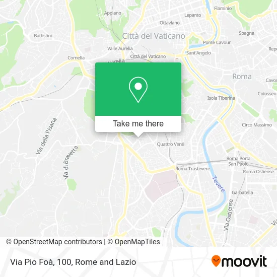 Pio Foà Street, 100 map