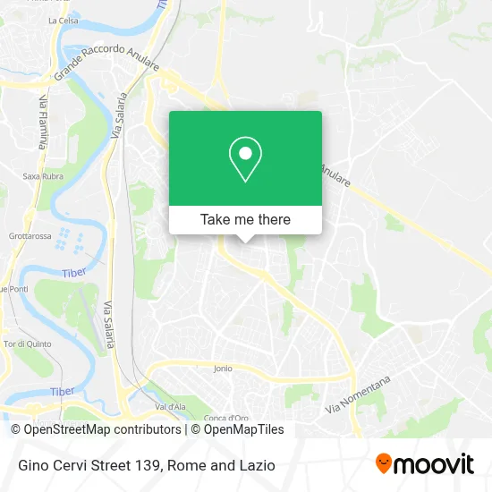 Gino Cervi Street 139 map