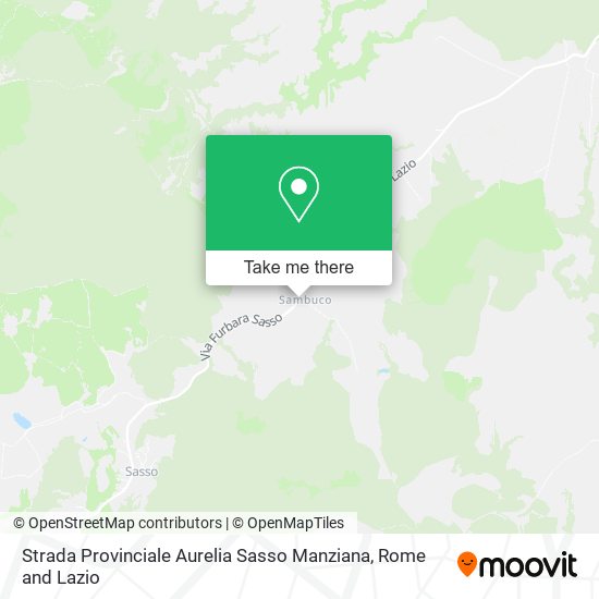 Strada Provinciale Aurelia Sasso Manziana map