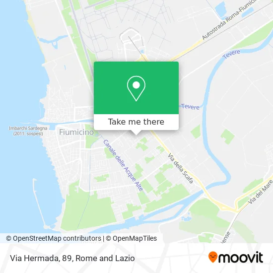 Via Hermada, 89 map