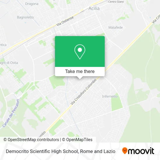 Democrito Scientific High School map