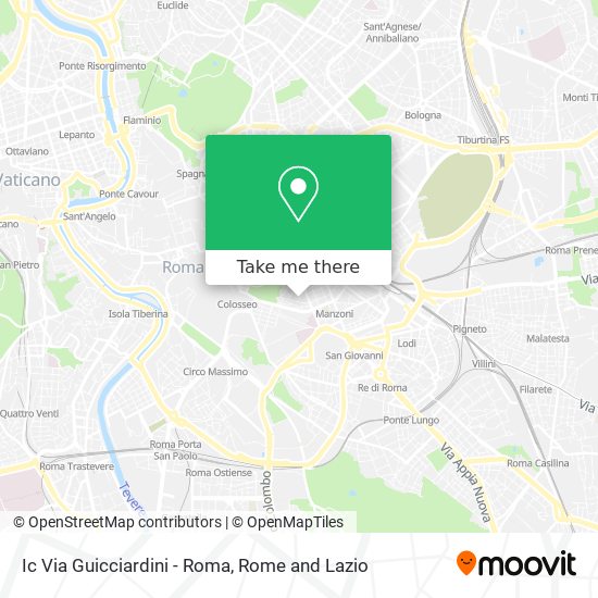 Ic Via Guicciardini - Roma map