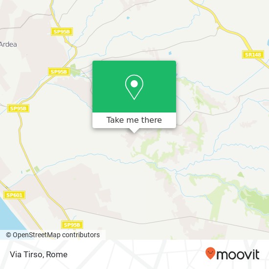 Via Tirso map